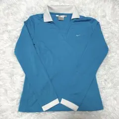 美品　NIKE ナイキ　ゴルフウェア　トレーニングウェア　ポロシャツ　長袖　M