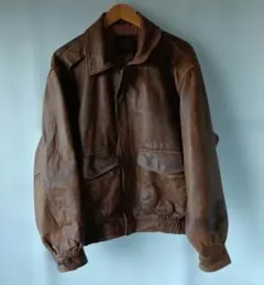 レザージャケット　フライトジャケット　革ジャン　A2　サイズM　羊革