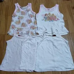 肌着　キャミソール　90cm 女の子　ユニクロ　プリンセスタンクトップ80　5枚