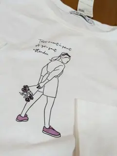 I.B.C イラスト付き長袖Tシャツ ホワイトのサムネイル