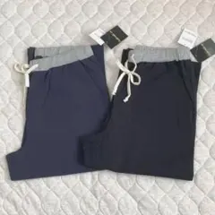 【バラ売りOK】綿混無地リラックスパンツ まとめ売り 紺 ブラック