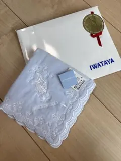 【新品未使用】WEDGWOOD 刺繍入りタオルハンカチ