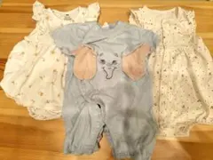 ロンパース・カバーオール　3点セット 60cm70cm 　まとめ売り
