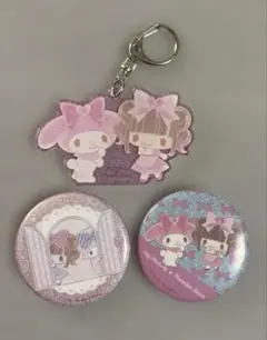 モカ シフォン アズキ 缶バッジ アクリルチャームシナモロール20周年