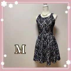 レース Aライン パーティードレス M キャバ　結婚式　ワンピース