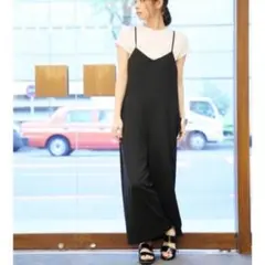 LEPSIM ブラック キャミソールオールインワン Mサイズ