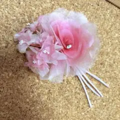コサージュ ピンク