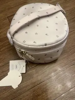 未使用品 ジェラート ピケ 丸型バニティバッグ ポーチ 小花柄