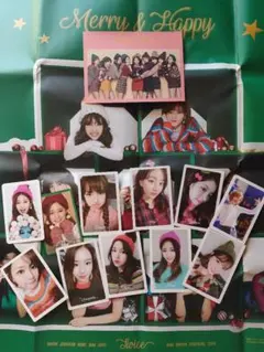 【TWICE】Merry&Happy 付属 ポスター チェキ ポストカード