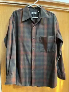 UNIQLO U チェック柄 長袖シャツ M