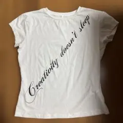 ZARA フロントテキストTシャツ