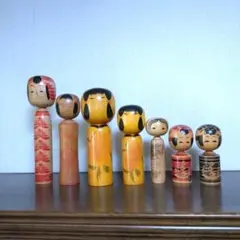 美品✨宮沢賢治 木偶乃坊こけし 6体セット 木偶乃坊こけし 6寸 ☆ | 森の店っこや~花巻特産品オンライン