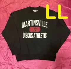 DISCUS ATHLETIC ブラック 裏毛トレーナー スウェット メンズLL