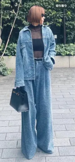 完売商品cygne シーニュ ファンシーデニムパンツ Ruy 0T - メルカリ