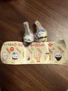 ちいかわ寿司　ちいかわ　フィギュアキーホルダー　モモンガ・ハチワレ　２点セット