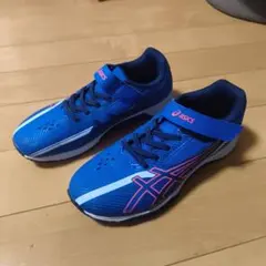 ASICS 신발 블루 핑크 사이즈 24.5cm