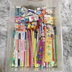 鉛筆 ペン ホッチキス 消しゴム 定規 キャラクター まとめ売り 文房具