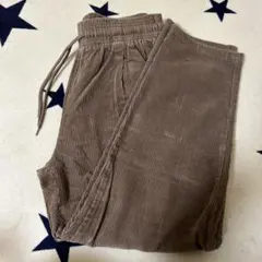 【新品】ブラウン コーデュロイパンツ イージーパンツ