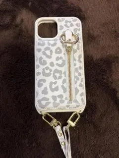 レオパード柄スマホショルダーストラップ