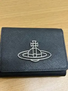 ヴィヴィアンウエストウッド　三つ折り財布 オーブ レザー ブラック レディース