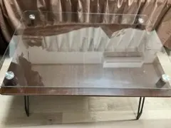 ガラス天板 ローテーブル センターテーブル