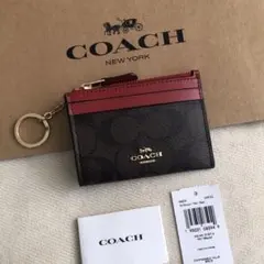 新品 COACH コーチ 定価23,100円 コイン パス IDケース 財布