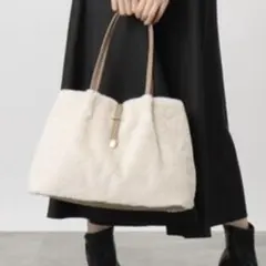 grove グローブ　タックベルトエコファートート　アイボリー