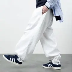 FREAK'S STORE×寅壱　別注タックパンツ　白　ホワイト　サイズＬのサムネイル