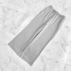 新品　theory luxe ワイドパンツ　毛100% グレー　38