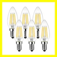 K09023　LEDシャンデリア電球 E12口金 40W形相当 2700K電球色
