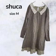 shuca GLOBAL WORK レース襟 長袖 チュニック Mのサムネイル