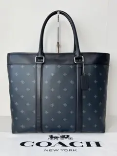 【未使用】COACH ビジネスバッグ ネイビー【あんしん鑑定可】 11インチ対応 牛革 レディース ビジネスバッグ | 有限会社 清川