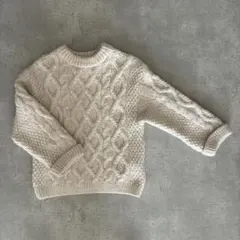 ZARA ザラ ベビー キッズ ケーブルニットセーター 98 アイボリー