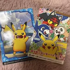 ポケモンセンター ポンチョを着たピカチュウ メガリザードンX 名刺