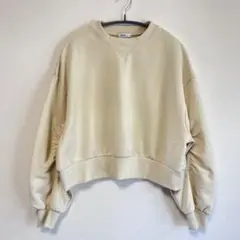 earth music&ecologyクロップド丈スウェット ベージュFREE