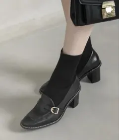 【RANDA】ストレッチ ソックスアンクルブーツ