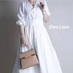 iDea Luce✨イデアルーチェ✨リネン パフスリーブ ワンピース ピンク S