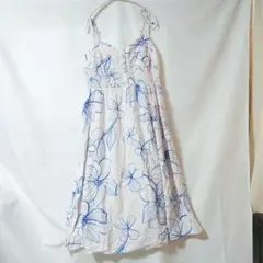 希少✨️　GAP フラワープリント キャミワンピース XL　ホワイト