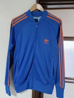 adidas 青/オレンジ ジャージ 美品 atp size.L - メルカリ