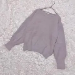 Te chichi／ふわふわシャギーニット プルオーバー くすみピンク