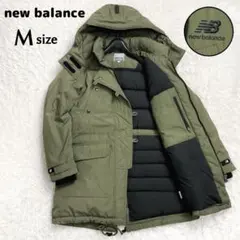 希少✨美品 ニューバランス フード付きダウンジャケット モッズコート ロゴ刺繍