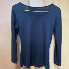UNIQLO HEATTECH ブラック長袖Tシャツ M