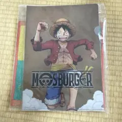 MOS BURGER ONE PIECE A4クリアファイル、タオルセット