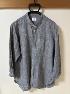 URBAN RESEARCH DOORS チェック柄7分袖　リネンシャツ