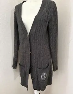 【極美品】ジューシークチュール カシミヤ混 ケーブルニット ロングカーディガンのサムネイル