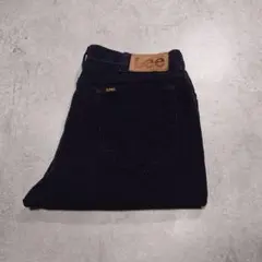 80s Lee 200 コーデュロイパンツ USA製 ブラック W34