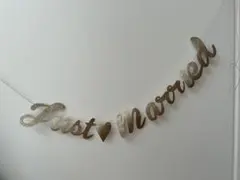 結婚式　前撮り　アイテム　ウエディングフォト　ガーランド　ゴールド