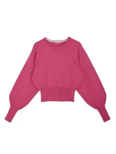 Ameri LOW BASIC WAIST STOP KNIT TOP ピンクのサムネイル