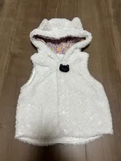 ANNA SUI 猫耳　ベスト　オフホワイト