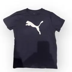 PUMA ネイビー Tシャツ ロゴ入り